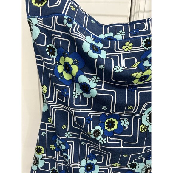 No Boundaries Reversible Tube Top Really Royal Sz Large 11/13 Juniors Floral NWT - Picture 4 of 8
